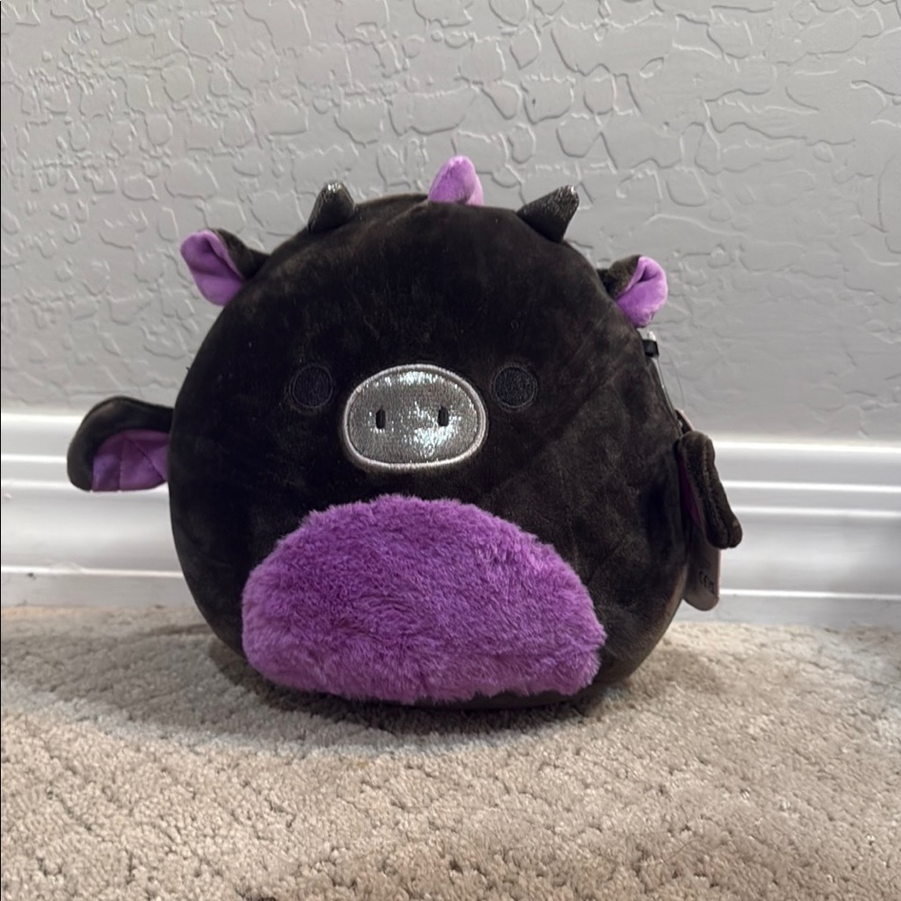 Squishmallows Black and Purple Plush Toy